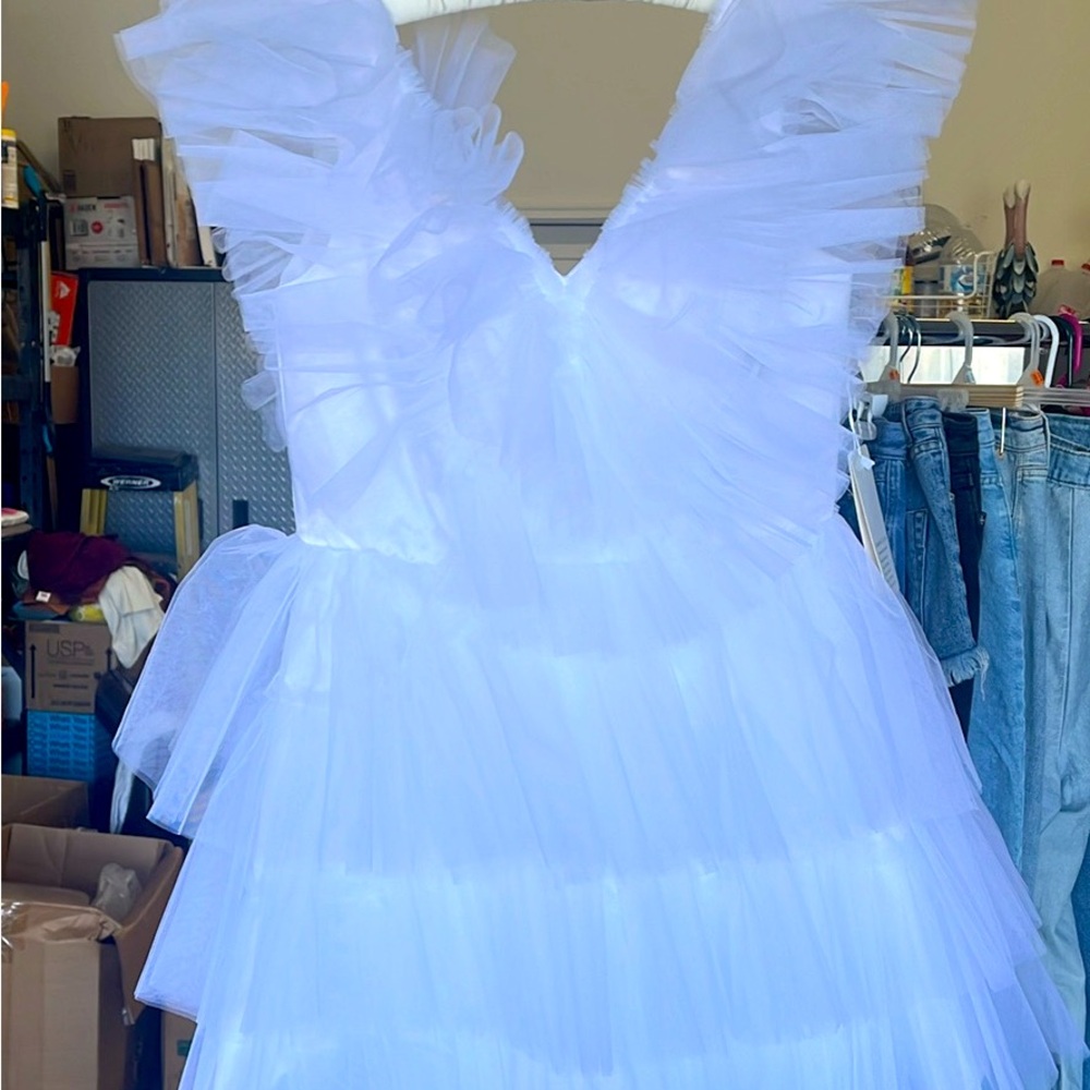 Fun little white tule dress